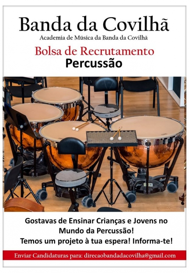 Bolsa de Recrutamento - Professor de Percussão