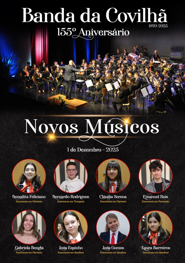155.º Aniversário da Banda da Covilhã &#10024; Boas-vindas a 8 novos músicos!