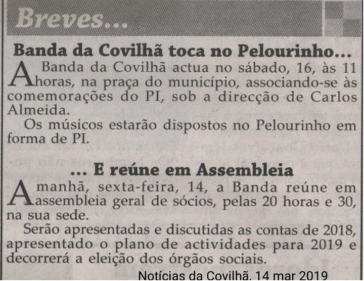 14 de Março de 2019