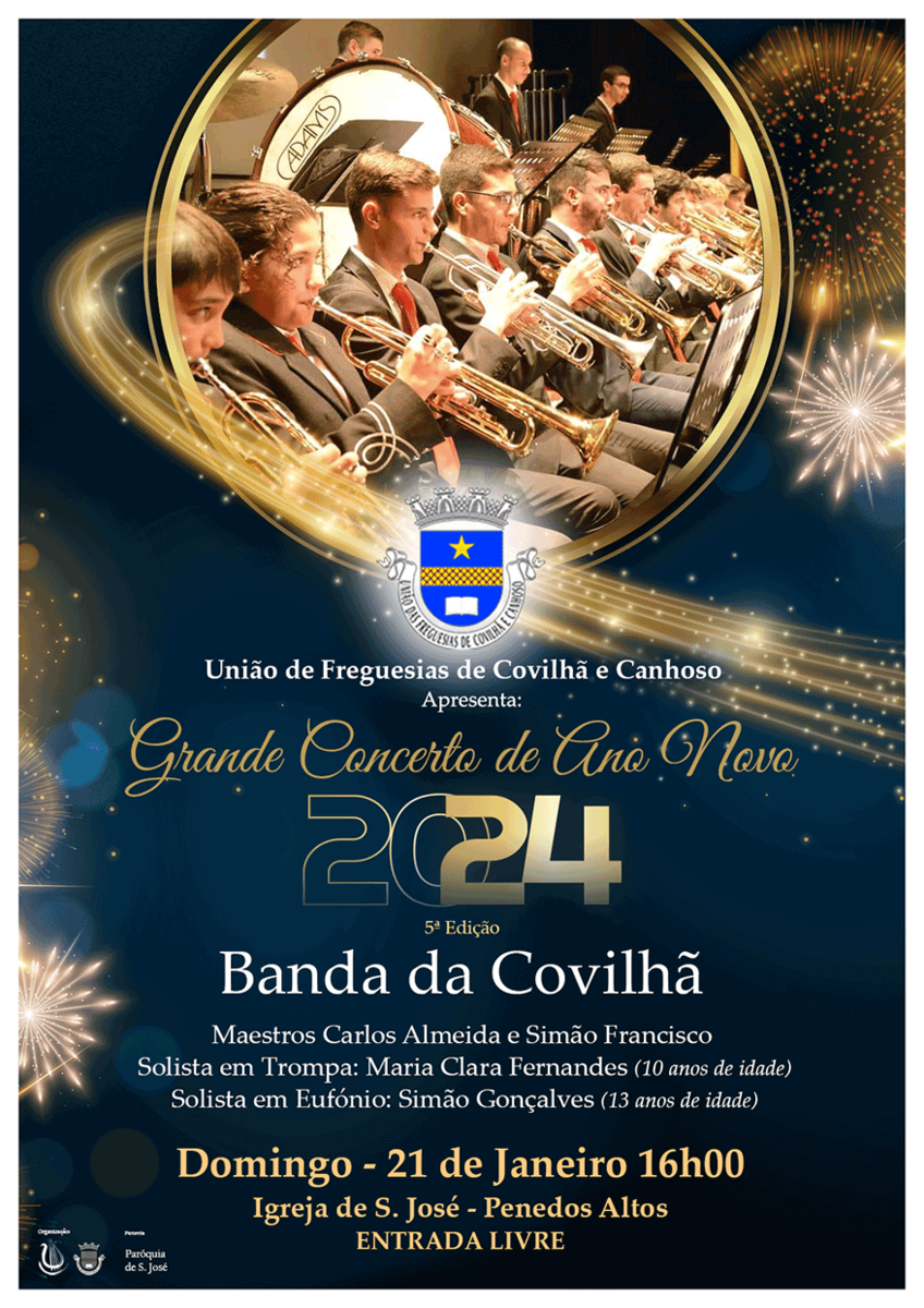 Banda da Covilhã realiza tradicional Concerto de Ano Novo